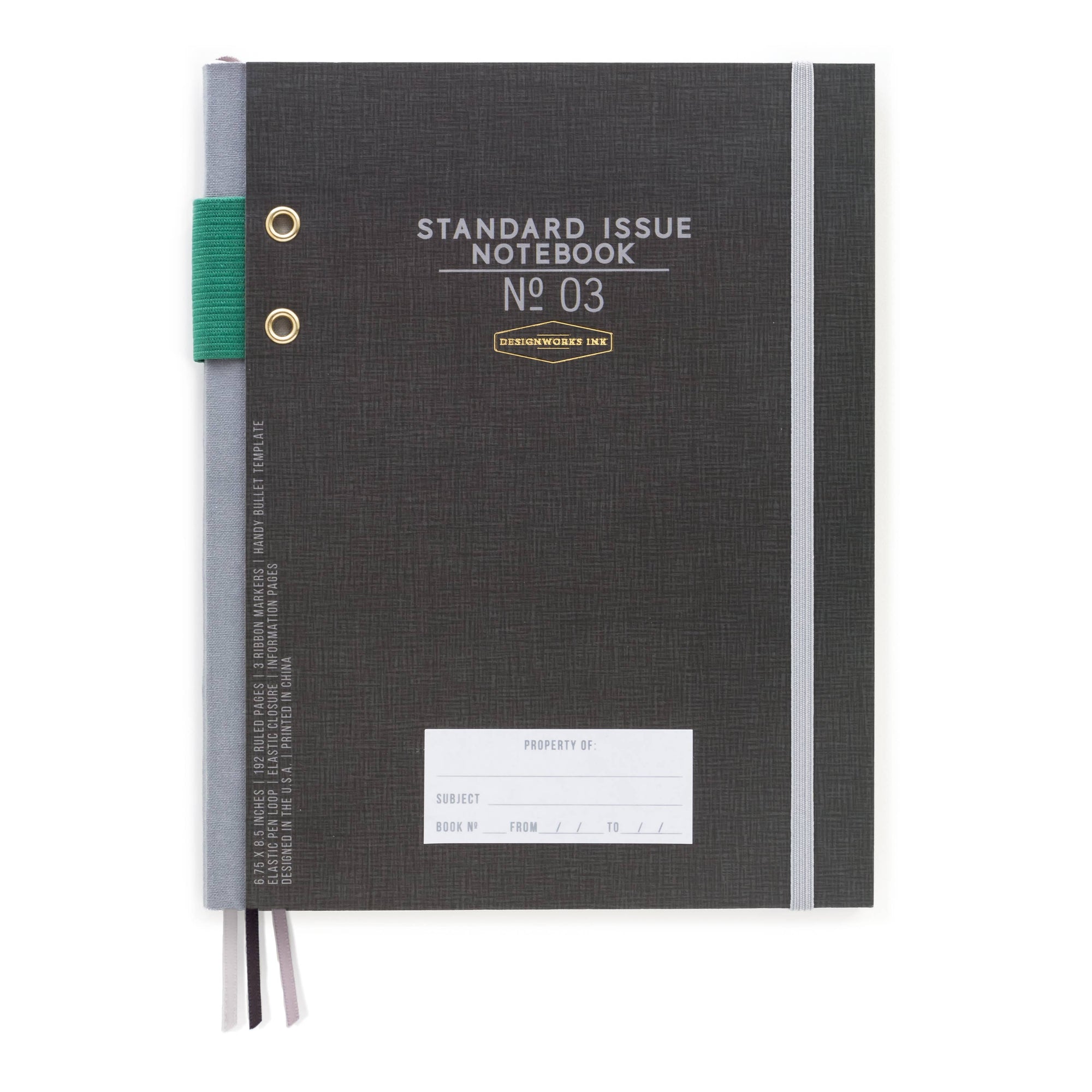 Standard Issue Journal No 3: Black / 6.75 X 8.5