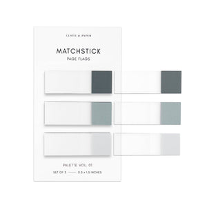 Matchstick Page Flag Set: Bordeaux/Demure/Porcelain Vol 4