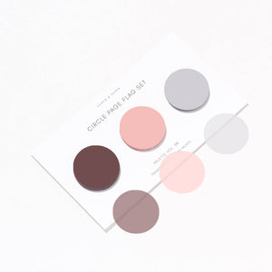 Circle Page Flag Trio: Bordeaux/Peony/Champagne Vol 8