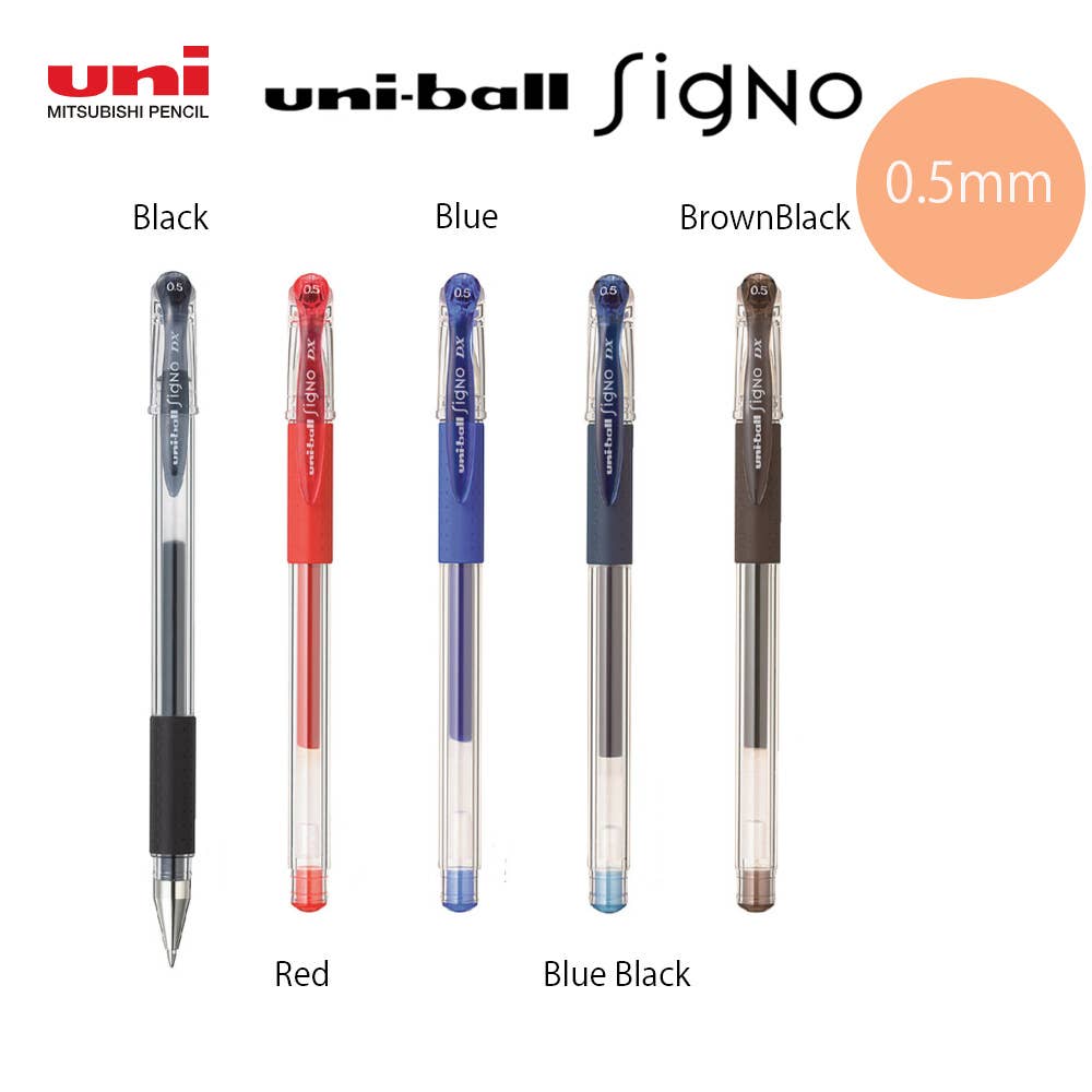 MITSUBISUNI UNI BALL SIGNO GEL INK BALLPOINT CAP TYPE: Red / 0.5mm