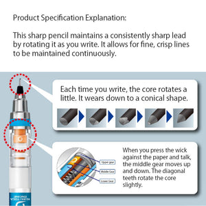 UNI KURUTOGA MECHANICAL PENCIL STANDARD: Silver / 0.3mm
