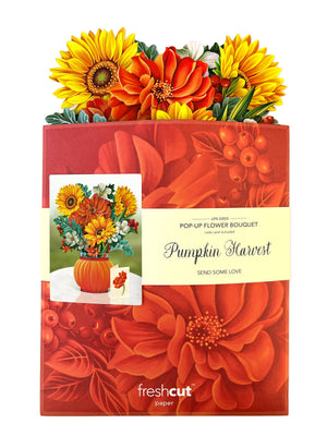 Pumpkin Harvest (8 Pop-up Greeting Cards)