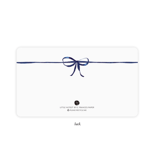 Navy Bow Little Notes® – Boxed Set of 85 Mini Notecards