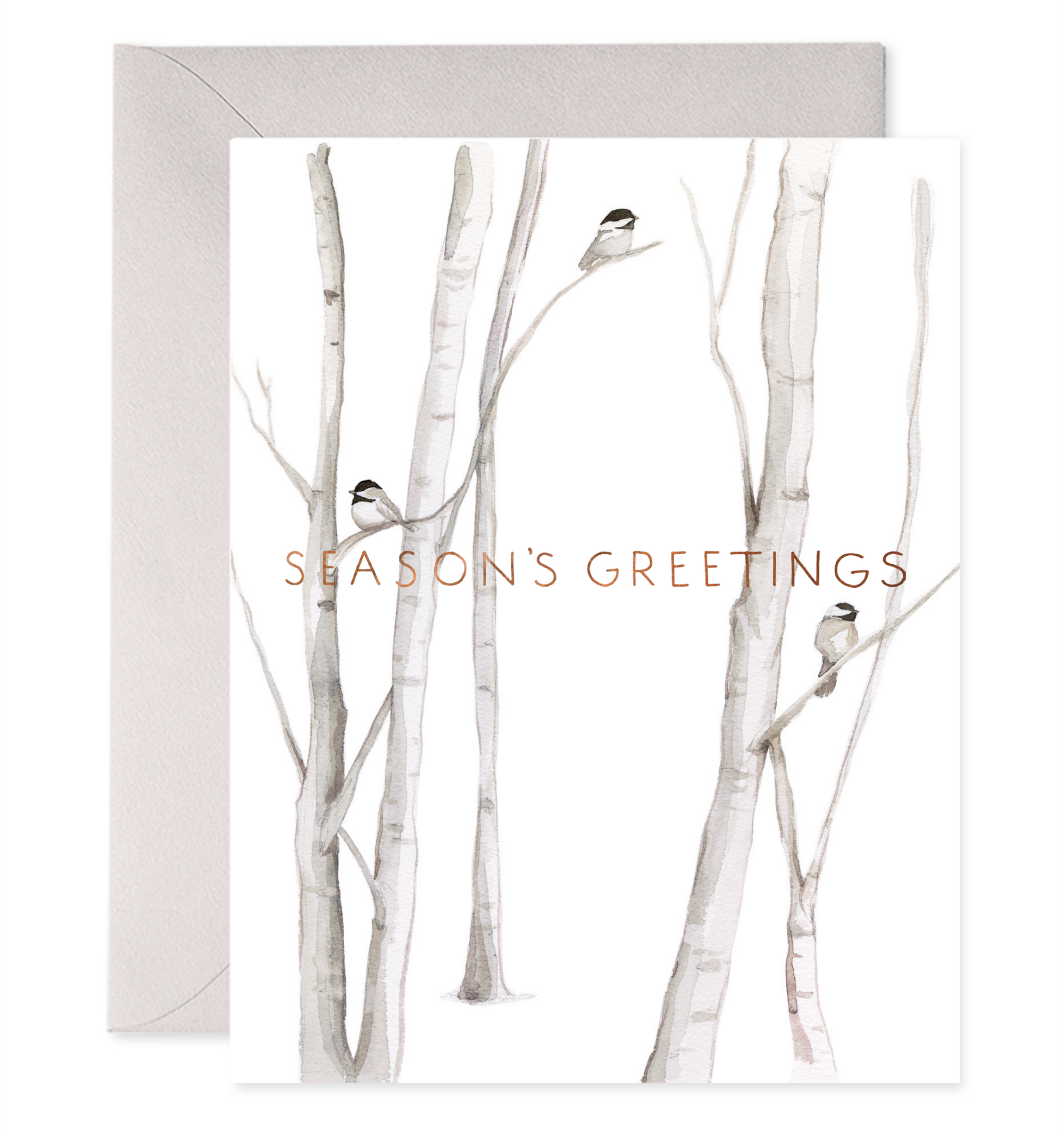 Snowy Birches | Christmas Greeting Card: 4.25 X 5.5 INCHES