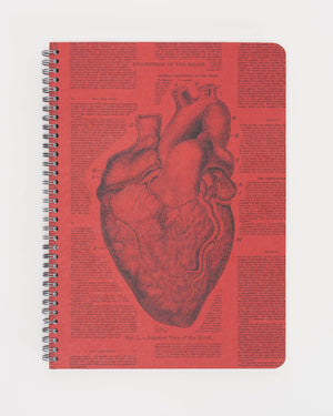 Anatomical Heart Spiral Notebook: A4