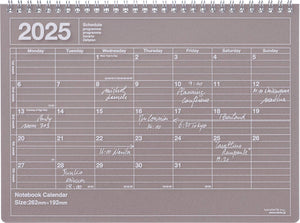 Notebook Calendar 2025  M: Mint