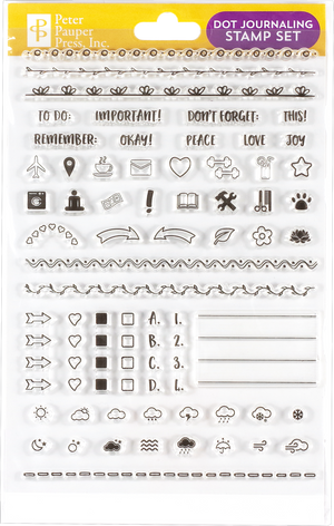 Dot Journaling Clear Stamp Set