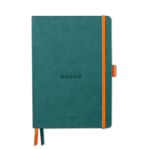 Rhodia Softcover Goalbook Bullet Journal 6 x 8: Peacock