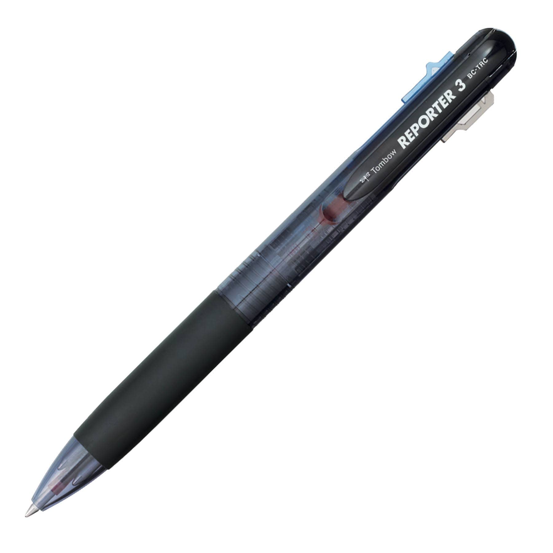 Reporter 3-Color Ballpoint Pen, Black Ink Refill