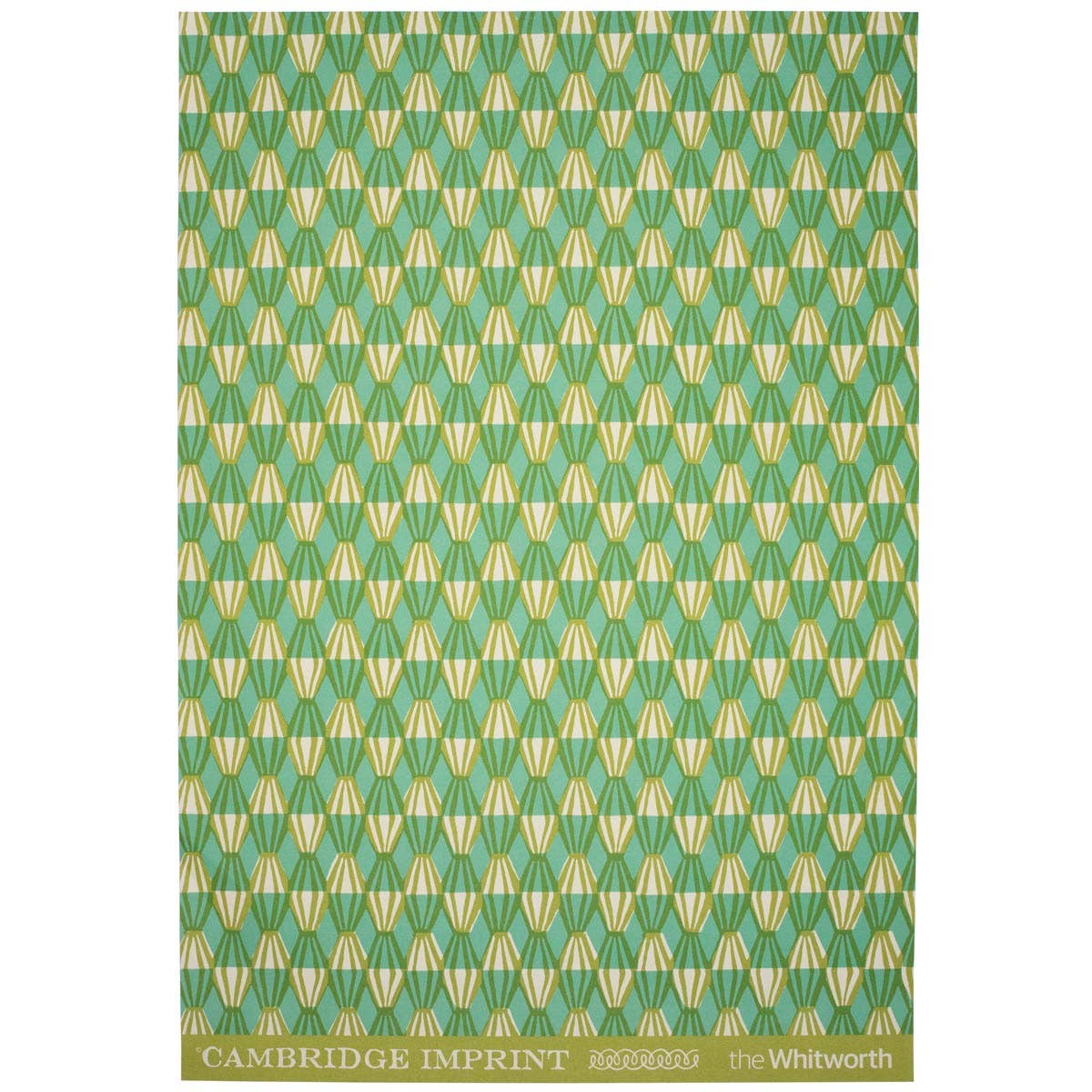 Patterned Paper Threadwork Sap Green and Turquoise