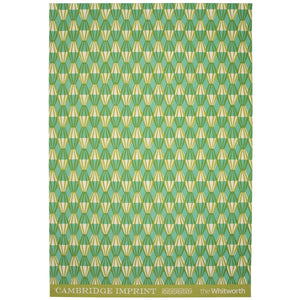 Patterned Paper Threadwork Sap Green and Turquoise