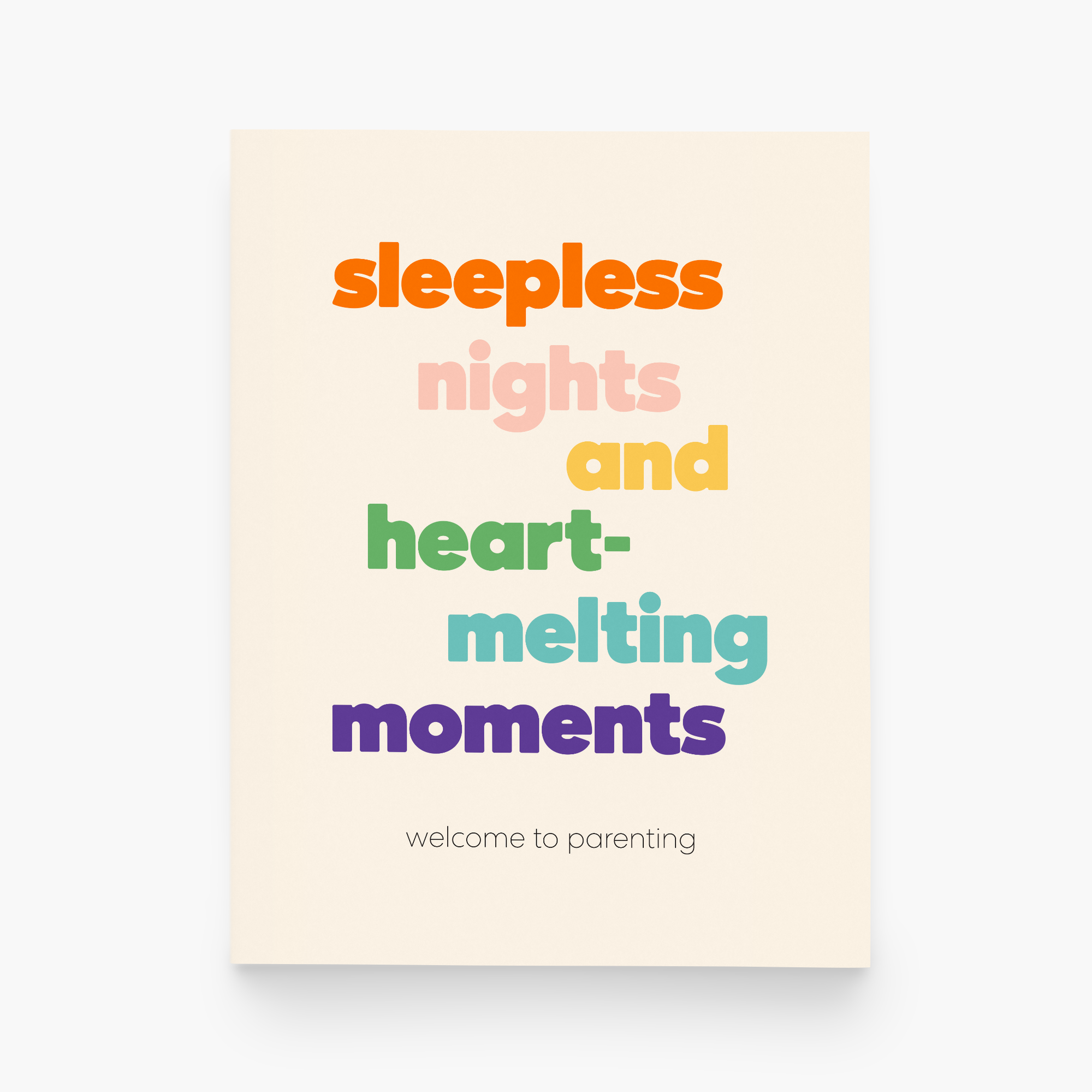 New Baby Heart Melting Moments Greeting Card