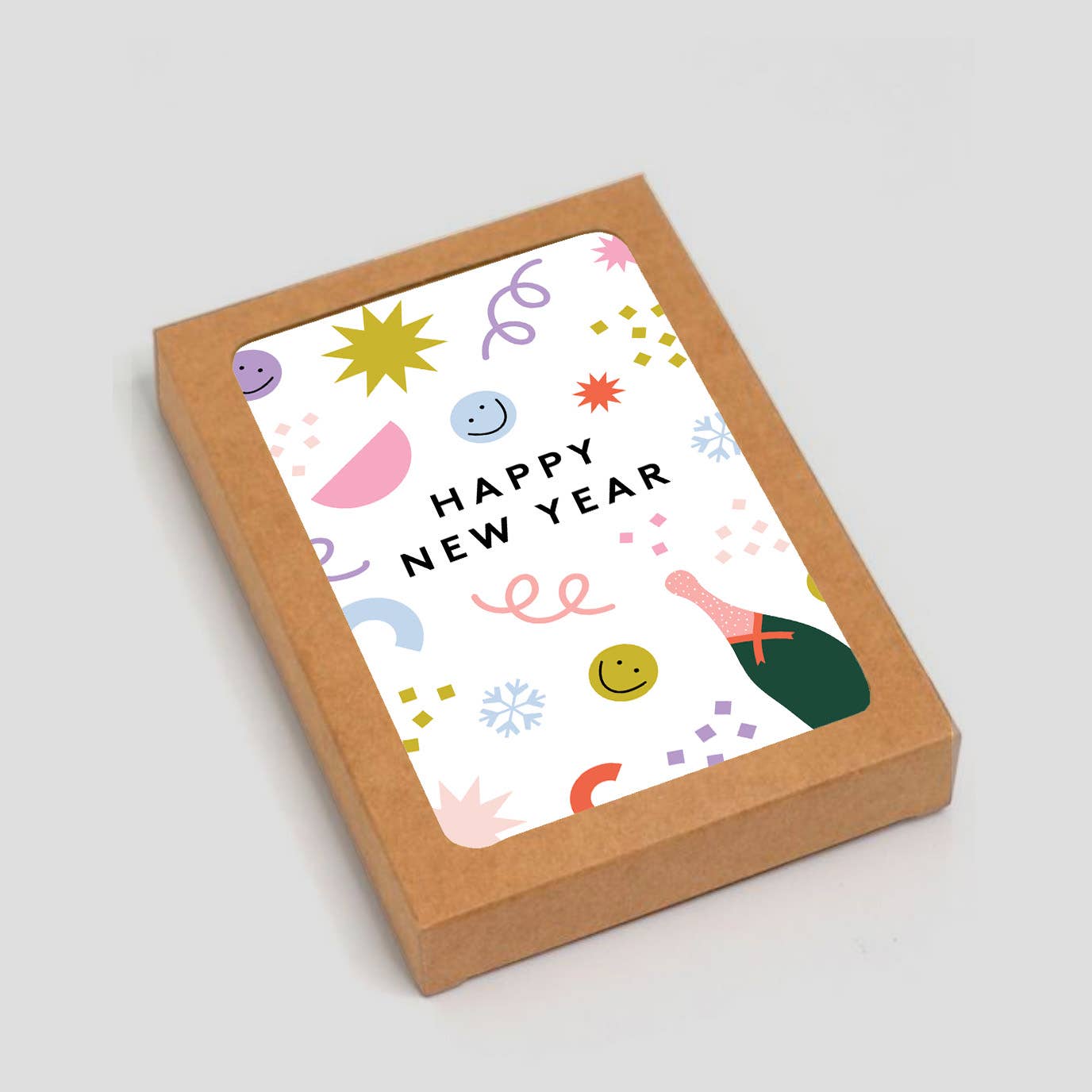 Happy New Year Confetti Design: Single Cards