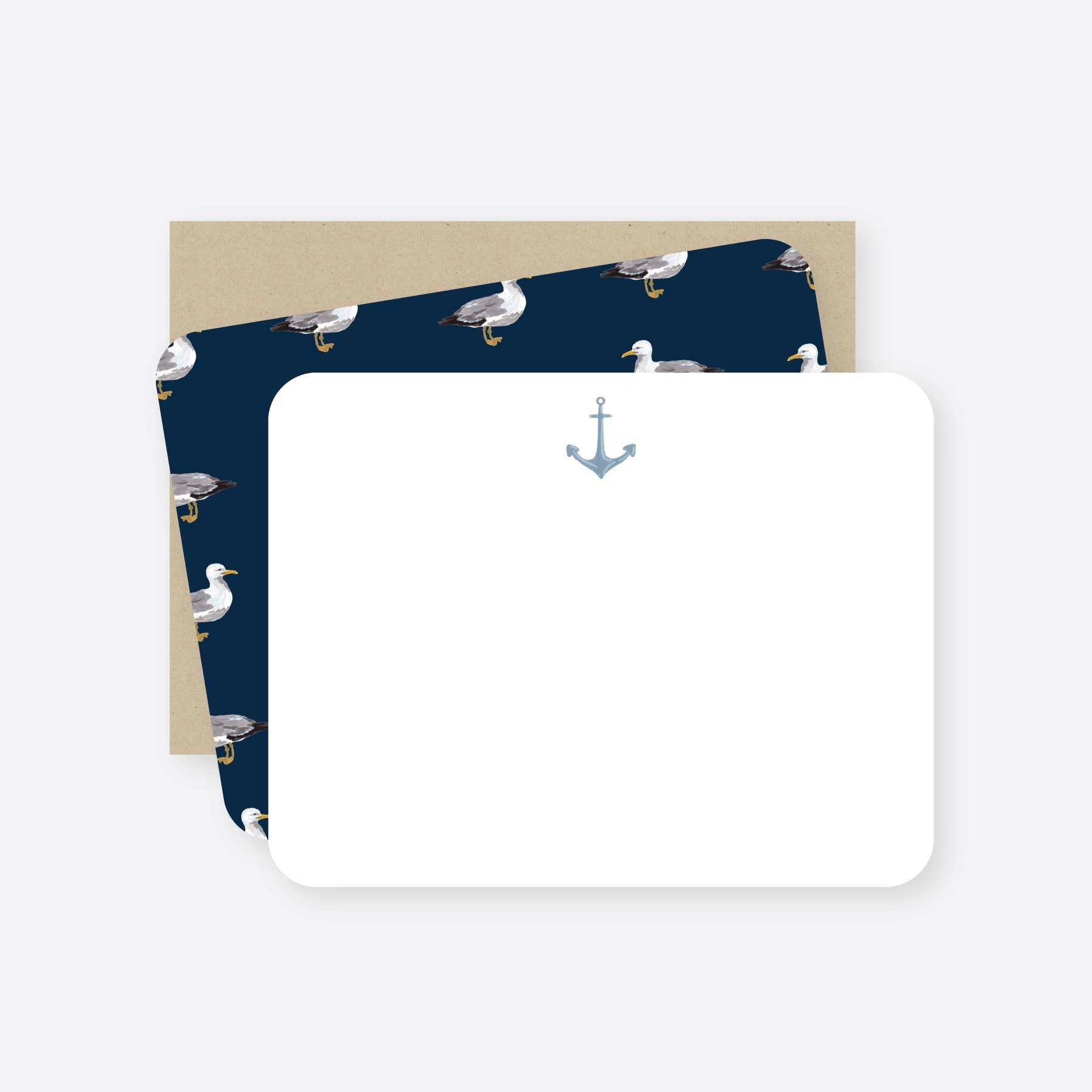 Anchor flat notecard set