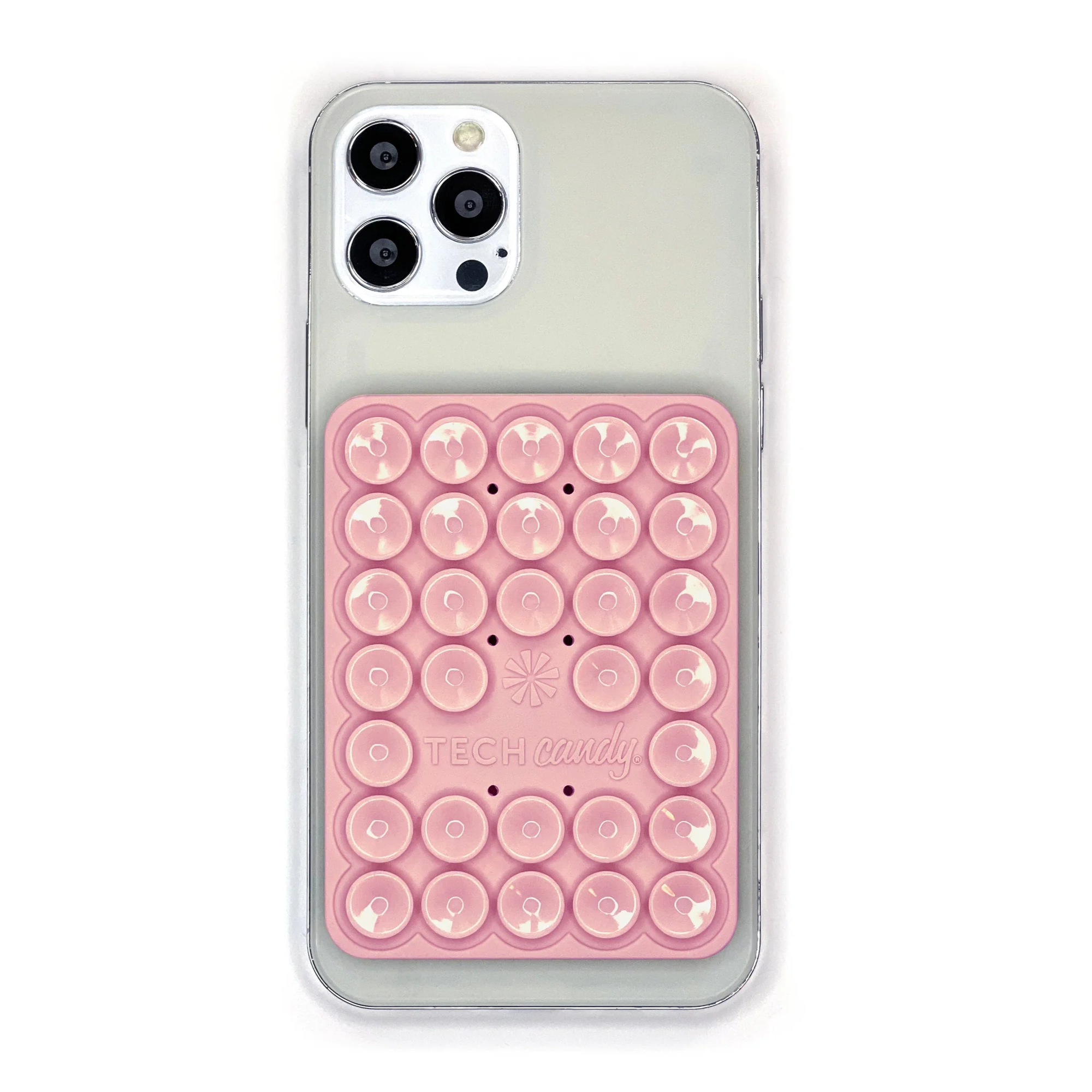 STICK 'EM UP 2-SIDED PHONE SUCTION PAD : PINK