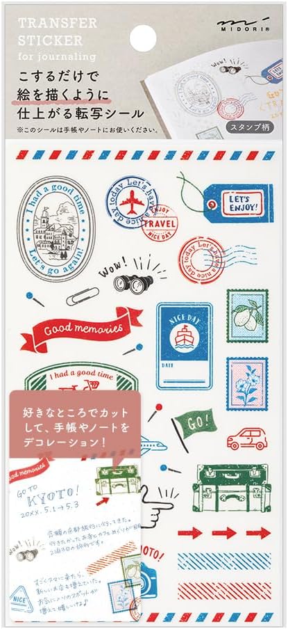 Midori Transfer Sticker - Stamps