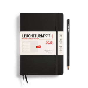 A5 2025 Weekly Planner & Notebook Hardcover, LEUCHTTURM1917