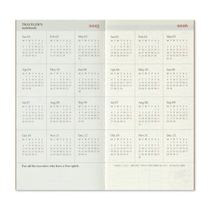 TRAVELER'S notebook Refill 2025 Weekly + Memo (Regular Size)