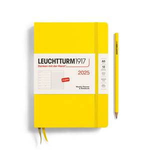 A5 2025 Weekly Planner & Notebook Hardcover, LEUCHTTURM1917