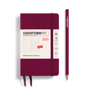 A6 2025 Weekly Planner & Notebook Pocket, LEUCHTTURM1917