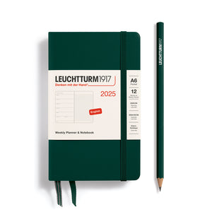 A6 2025 Weekly Planner & Notebook Pocket, LEUCHTTURM1917