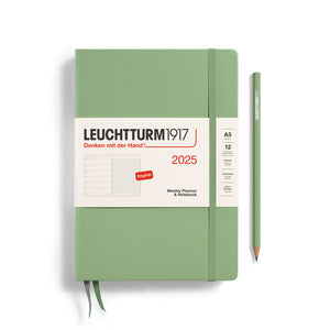 A5 2025 Weekly Planner & Notebook Hardcover, LEUCHTTURM1917