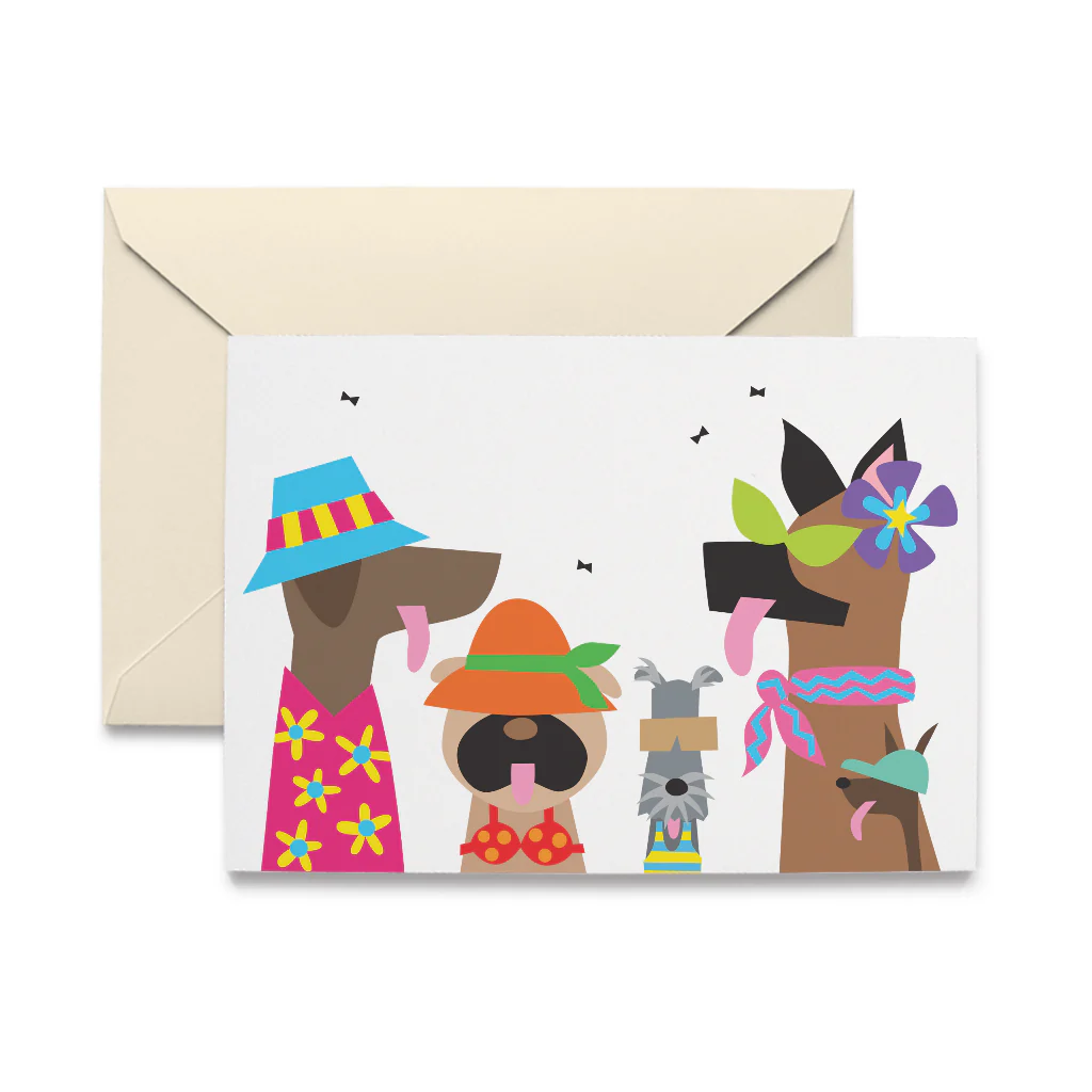 Summer Doggies Note Card