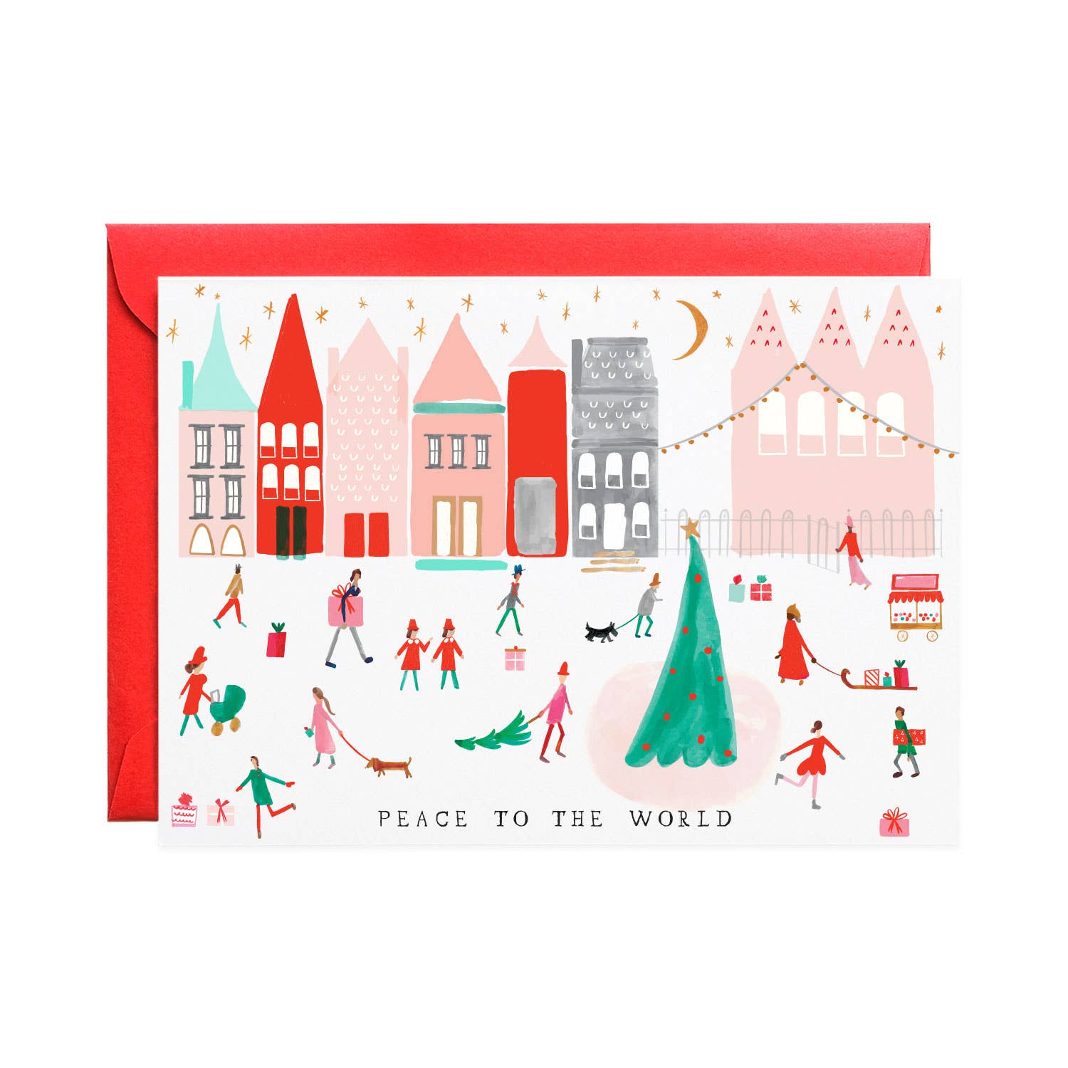 Peace to the Whole World - Holiday Greeting Card: Single Card