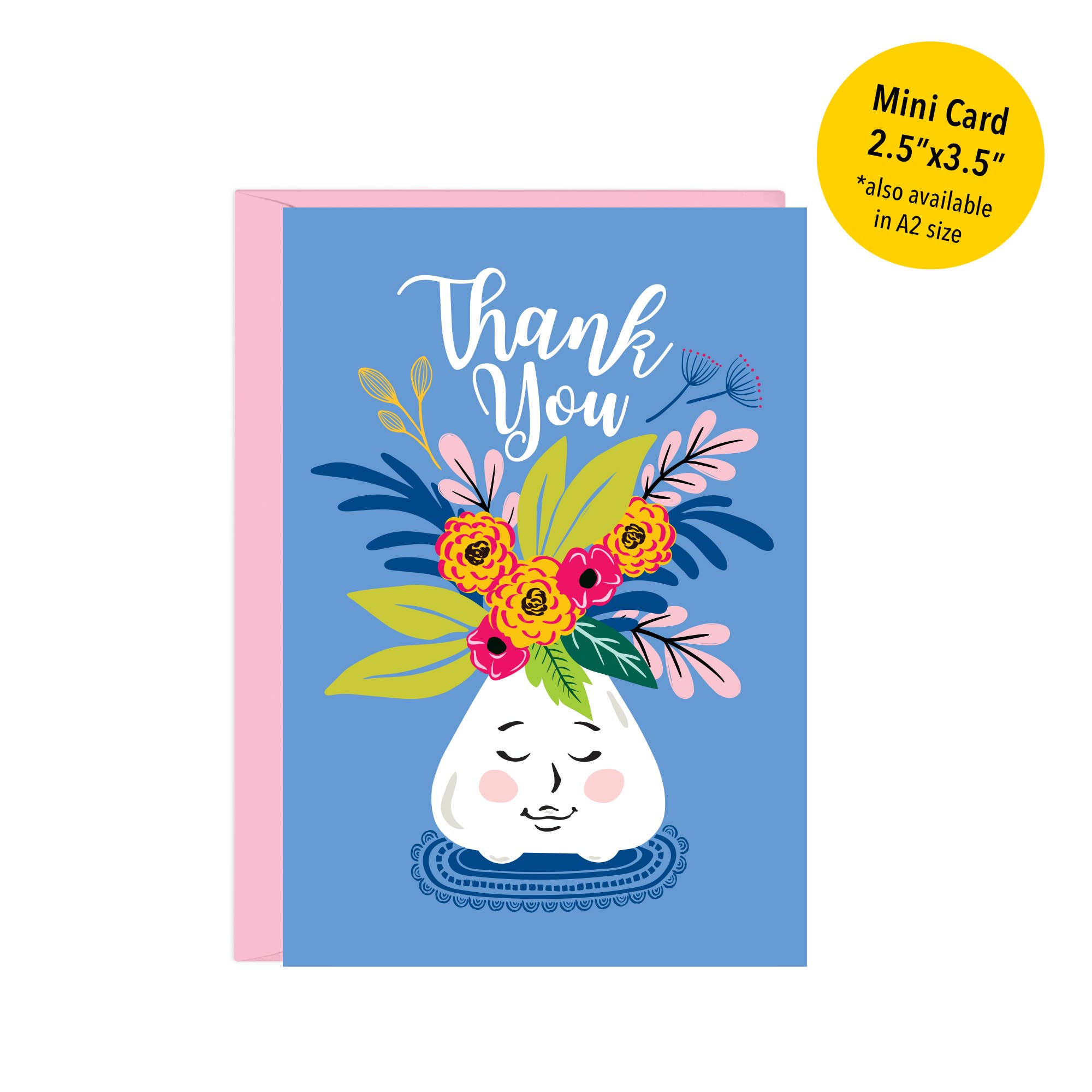 Mini Flower Vase | Enclosure Size Thank You Card