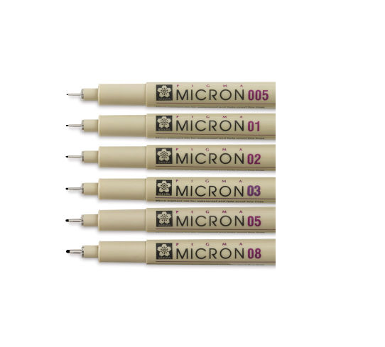 SAKURA Pigma Micron Pen 01 (.25mm) - Black - Scrapbook Generation