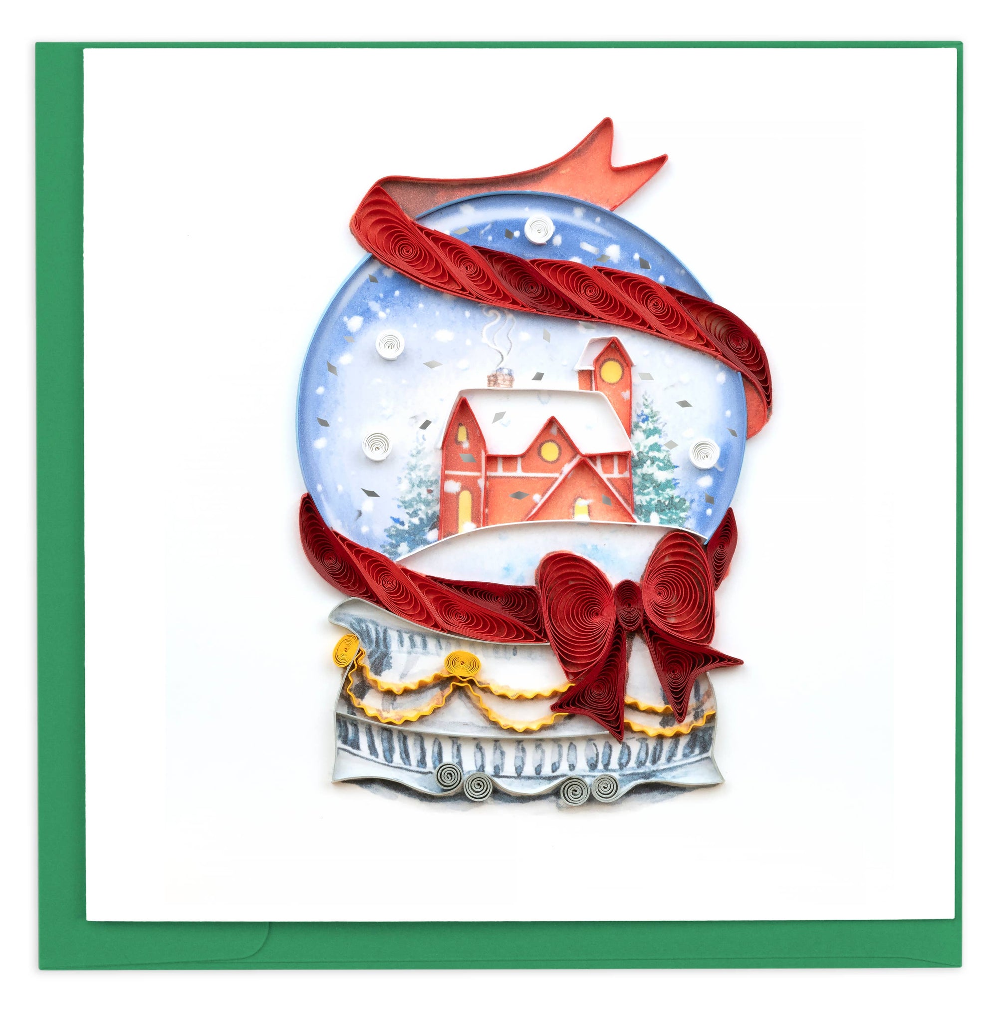 Quilled Snow Globe Christmas Card