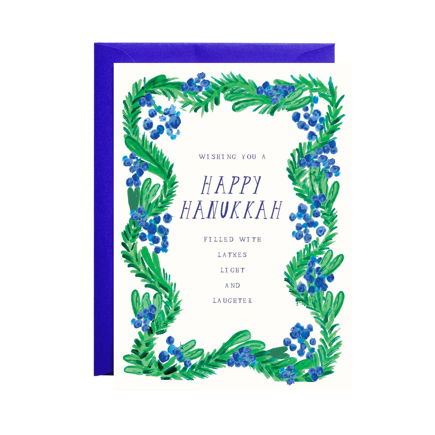 Latkes + Light - Holiday Greeting Card: Single Card